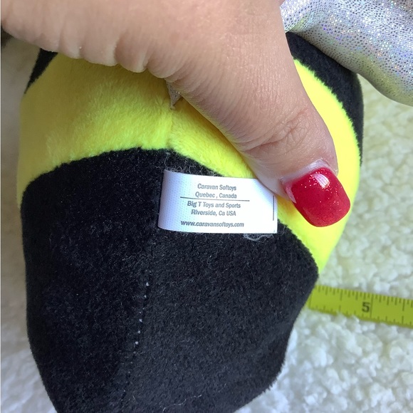 Caravan Softoys Buzz 5 BEE 17" Large Head Stuffed Animal Bumble Bee Plush - Picture 6 of 7